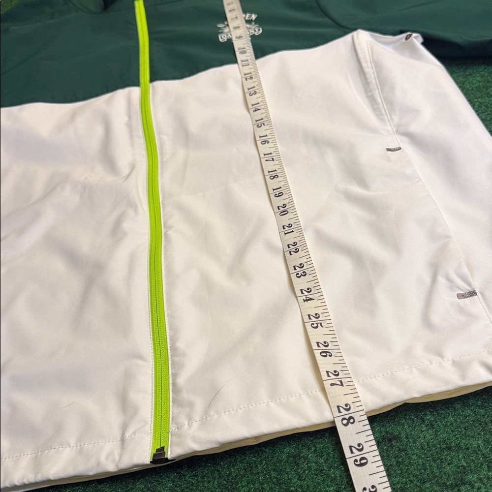 Polo Golf Ralph Lauren Full Zip Weatherproof Jacket (Green & White / Size Large) - Picture 4 of 7